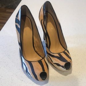 Nine West cheetah print heels size 8M